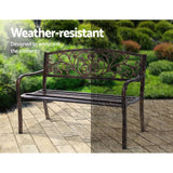 darrahopens Furniture > Outdoor Gardeon Cast Iron Garden Bench - Bronze