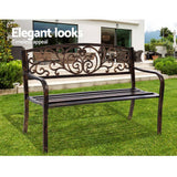 darrahopens Furniture > Outdoor Gardeon Cast Iron Garden Bench - Bronze