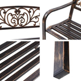 darrahopens Furniture > Outdoor Gardeon Cast Iron Garden Bench - Bronze