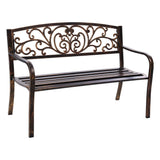 darrahopens Furniture > Outdoor Gardeon Cast Iron Garden Bench - Bronze