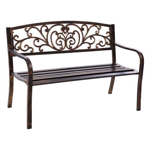 darrahopens Furniture > Outdoor Gardeon Cast Iron Garden Bench - Bronze