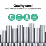 darrahopens Furniture > Outdoor Gardeon Double Hammock Chair Stand Steel Frame 2 Person Outdoor Heavy Duty 200KG