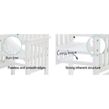 darrahopens Furniture > Outdoor Gardeon Garden Bench Chair Table Loveseat Wooden Outdoor Furniture Patio Park White