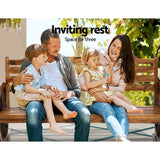 darrahopens Furniture > Outdoor Gardeon Garden Bench Wooden Wagon Chair 3 Seat Outdoor Furniture Backyard Lounge