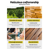 Darrahopens Furniture > Outdoor Gardeon Garden Ornaments Decor Wooden Wagon Wheel Rustic Outdoor Planter flower