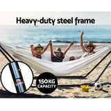 darrahopens Furniture > Outdoor Gardeon Hammock Bed with Steel Frame Stand