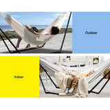 darrahopens Furniture > Outdoor Gardeon Hammock Bed with Steel Frame Stand