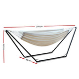 darrahopens Furniture > Outdoor Gardeon Hammock Bed with Steel Frame Stand