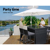 darrahopens Furniture > Outdoor Gardeon Outdoor Bar Set Table Chairs Stools Rattan Patio Furniture 4 Seaters