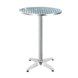 darrahopens Furniture > Outdoor Gardeon Outdoor Bar Table Indoor Furniture Adjustable Aluminium Round 70/110cm