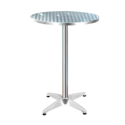 darrahopens Furniture > Outdoor Gardeon Outdoor Bar Table Indoor Furniture Adjustable Aluminium Round 70/110cm
