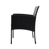 darrahopens Furniture > Outdoor Gardeon Outdoor Bistro Chairs Patio Furniture Dining Chair Wicker Garden Cushion Tea Coffee Cafe Bar Set