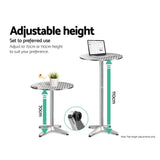 darrahopens Furniture > Outdoor Gardeon Outdoor Bistro Set Bar Table Stools Adjustable Aluminium Cafe 3PC Round