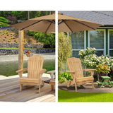 darrahopens Furniture > Outdoor Gardeon Outdoor Chairs Furniture Beach Chair Lounge Wooden Adirondack Garden Patio