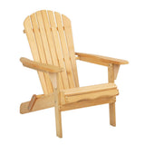 darrahopens Furniture > Outdoor Gardeon Outdoor Chairs Furniture Beach Chair Lounge Wooden Adirondack Garden Patio