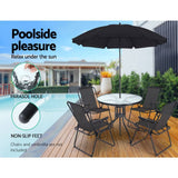 darrahopens Furniture > Outdoor Gardeon Outdoor Dining Table Bar Setting Steel Glass 70CM