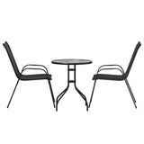 darrahopens Furniture > Outdoor Gardeon Outdoor Furniture 3PC Table and chairs Stackable Bistro Set Patio Coffee