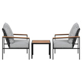 Darrahopens Furniture > Outdoor Gardeon Outdoor Furniture 3pcs Lounge Setting Bistro Set Chairs Table Patio