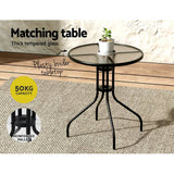 darrahopens Furniture > Outdoor Gardeon Outdoor Furniture 5PC Table and chairs Stackable Bistro Set Patio Coffee
