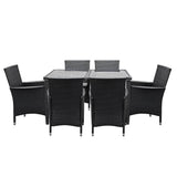 darrahopens Furniture > Outdoor Gardeon Outdoor Furniture 7pcs Dining Set