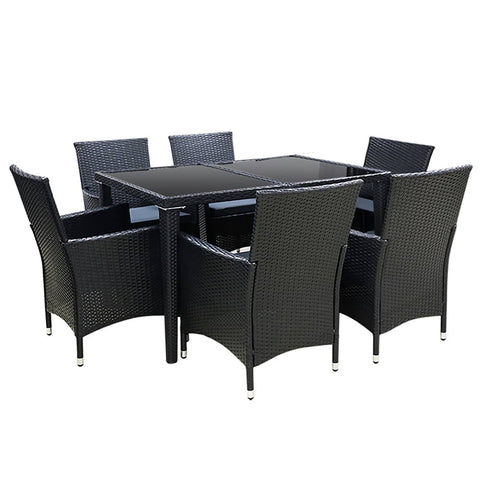 darrahopens Furniture > Outdoor Gardeon Outdoor Furniture 7pcs Dining Set