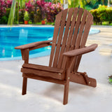 darrahopens Furniture > Outdoor Gardeon Outdoor Furniture Beach Chair Wooden Adirondack Patio Lounge Garden