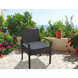 darrahopens Furniture > Outdoor Gardeon Outdoor Furniture Bistro Wicker Chair Black