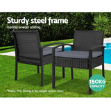 darrahopens Furniture > Outdoor Gardeon Outdoor Furniture Bistro Wicker Chair Black