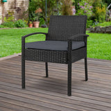 darrahopens Furniture > Outdoor Gardeon Outdoor Furniture Bistro Wicker Chair Black