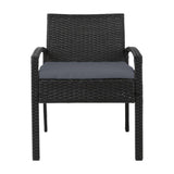 darrahopens Furniture > Outdoor Gardeon Outdoor Furniture Bistro Wicker Chair Black