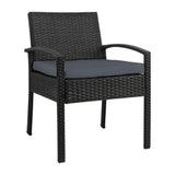 darrahopens Furniture > Outdoor Gardeon Outdoor Furniture Bistro Wicker Chair Black