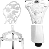 darrahopens Furniture > Outdoor Gardeon Outdoor Furniture Chairs Table 3pc Aluminium Bistro White