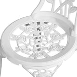 darrahopens Furniture > Outdoor Gardeon Outdoor Furniture Chairs Table 3pc Aluminium Bistro White