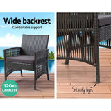 Darrahopens Furniture > Outdoor Gardeon Outdoor Furniture Dining Set Outdoor Lounge Setting Rattan Patio Grey