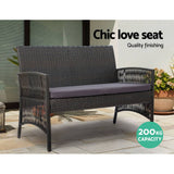 Darrahopens Furniture > Outdoor Gardeon Outdoor Furniture Dining Set Outdoor Lounge Setting Rattan Patio Grey