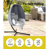 darrahopens Furniture > Outdoor Gardeon Outdoor Furniture Egg Hammock Hanging Swing Chair Pod Lounge Chairs