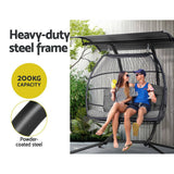 darrahopens Furniture > Outdoor Gardeon Outdoor Furniture Lounge Hanging Swing Chair Egg Hammock Stand Rattan Wicker Grey