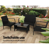 darrahopens Furniture > Outdoor Gardeon Outdoor Furniture Lounge Table Chairs Garden Patio Wicker Sofa Set