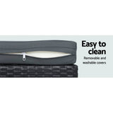 darrahopens Furniture > Outdoor Gardeon Outdoor Furniture Lounge Table Chairs Garden Patio Wicker Sofa Set