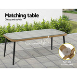 Darrahopens Furniture > Outdoor Gardeon Outdoor Furniture Sofa Set 4 Piece Rattan Lounge Set Table Chairs
