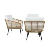 Darrahopens Furniture > Outdoor Gardeon Outdoor Furniture Sofa Set 4 Piece Rattan Lounge Set Table Chairs