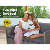Darrahopens Furniture > Outdoor Gardeon Outdoor Furniture Sofa Set 4-Seater Wicker Lounge Setting Table Chairs