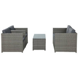 Darrahopens Furniture > Outdoor Gardeon Outdoor Furniture Sofa Set 4-Seater Wicker Lounge Setting Table Chairs