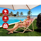 darrahopens Furniture > Outdoor Gardeon Outdoor Furniture Sun Lounge Wooden Beach Chairs Deck Chair Folding Patio