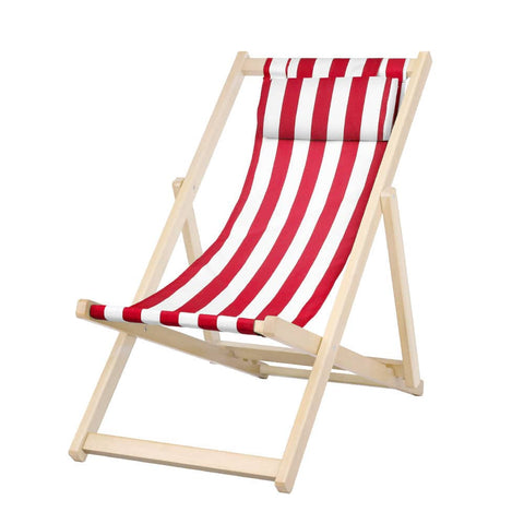 darrahopens Furniture > Outdoor Gardeon Outdoor Furniture Sun Lounge Wooden Beach Chairs Deck Chair Folding Patio