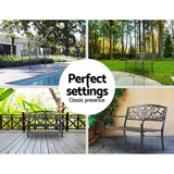 darrahopens Furniture > Outdoor Gardeon Outdoor Garden Bench - Black