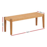 Darrahopens Furniture > Outdoor Gardeon Outdoor Garden Bench Seat Dining Acacia Wood 2-Seater Patio Furniture