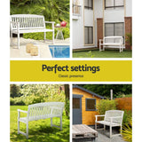 Darrahopens Furniture > Outdoor Gardeon Outdoor Garden Bench Seat Wooden Chair Patio Furniture Timber Lounge