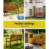 Darrahopens Furniture > Outdoor Gardeon Outdoor Garden Bench Seat Wooden Chair Patio Furniture Timber Lounge