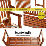 Darrahopens Furniture > Outdoor Gardeon Outdoor Garden Bench Seat Wooden Chair Patio Furniture Timber Lounge